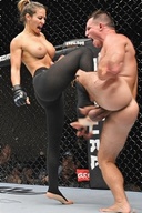 Squeezing testicles until they pop